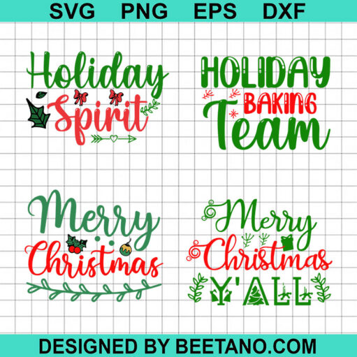 Holiday Spirit Christmas Svg