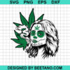 Weed Sugar Girl Skull Svg