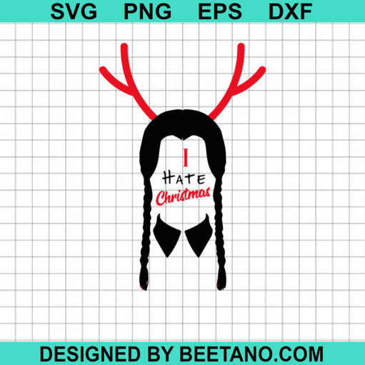 Wednesday Addams Christmas Svg