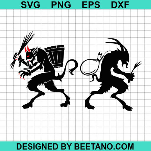 Merry Krampus Christmas Svg
