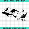 Christmas Dinosaur Sleigh Svg