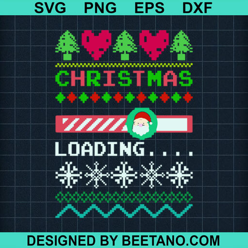 Christmas Loading Ugly Sweater Svg
