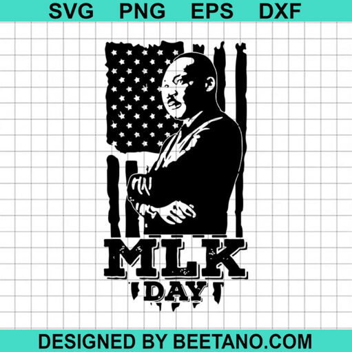 Mlk Day Usa Flag Svg