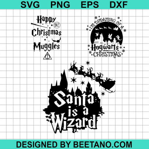 Happy Christmas Muggle Christmas Svg
