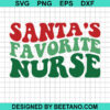 Santa'S Favorite Nurse Svg