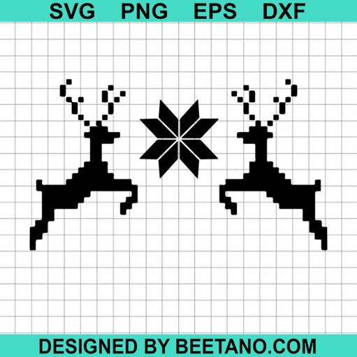 Pixel Reindeer Svg