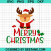 Santa Rudolph Merry Christmas Svg