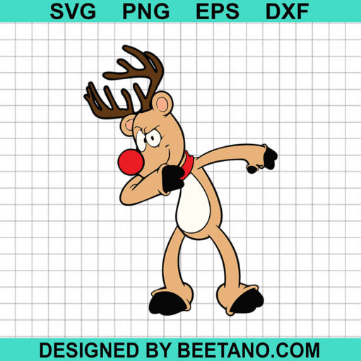 Dabbing Reindeer Svg
