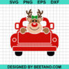 Rudolph Red Truck Svg