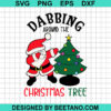 Dabbing Around The Christmas Tree Svg