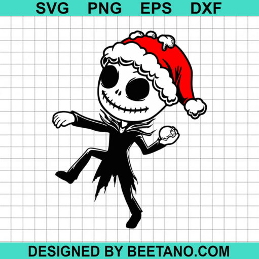Funny Santa Jack Skellington Svg