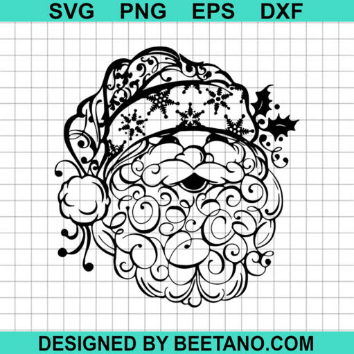 Mandala Santa Claus SVG