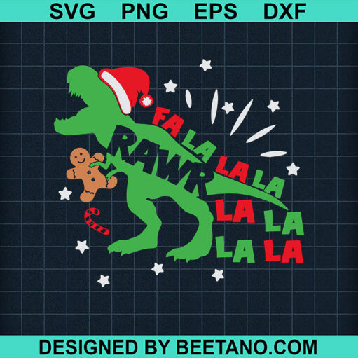 Fa La La Rawr Svg