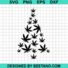 Weed Christmas Tree Svg