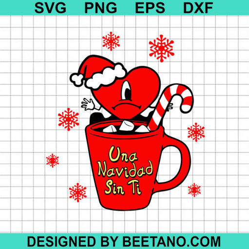 Bad Bunny Christmas Mug Svg