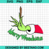 Grinch Hand Merry Weedmas Svg