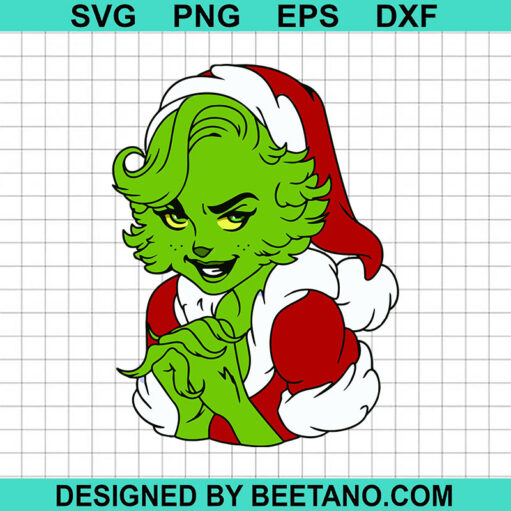 Ms Grinch Christmas Svg