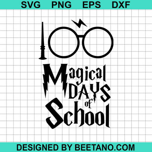 100 Magical days of school SVG