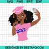 Black Woman Grad Cap Svg