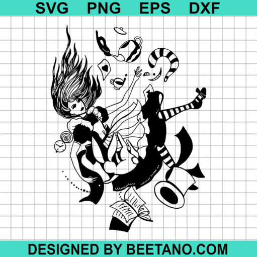 Alice In Wonderland Svg