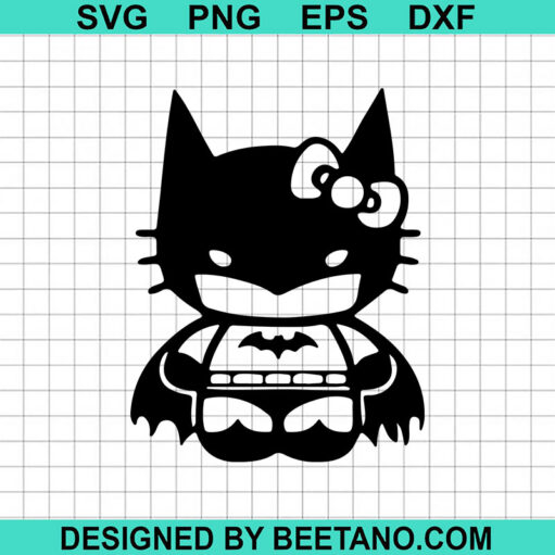 Batman Hello Kitty Svg
