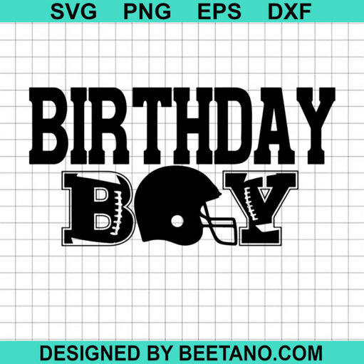 Football Birthday Boy SVG