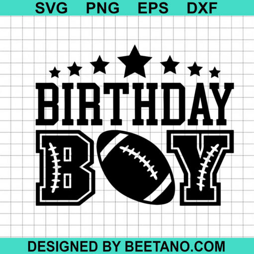 Football Birthday SVG
