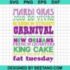 Mardi Gras Fat Tuesday Svg
