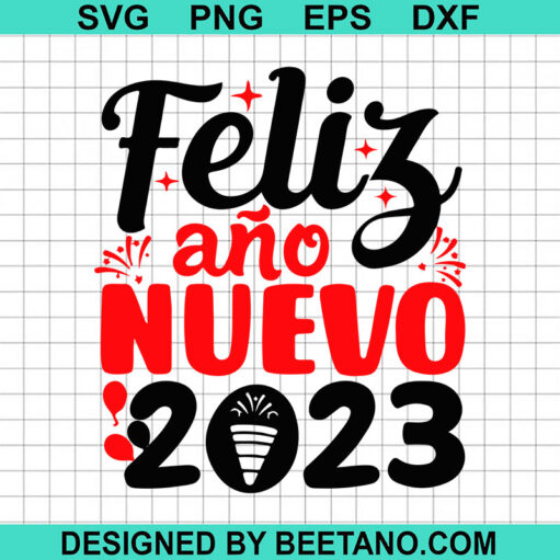 Feliz Ano Nuevo 2023 Svg
