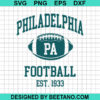 Philadelphia Football Est 1933 Svg