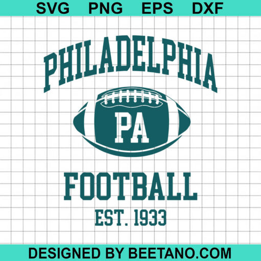 Philadelphia Football Est 1933 Svg