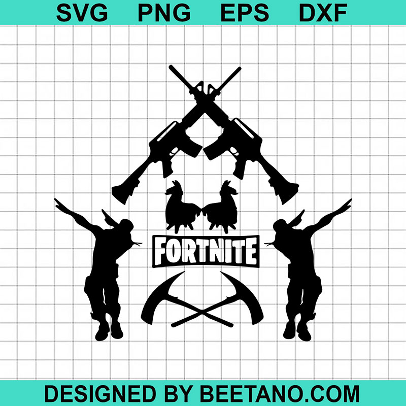 Fortnite SVG, Fortnite Gun SVG, Fortnite Character With Gun SVG