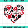 Star Wars Heart Svg
