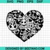 Jack Skellington Heart Svg