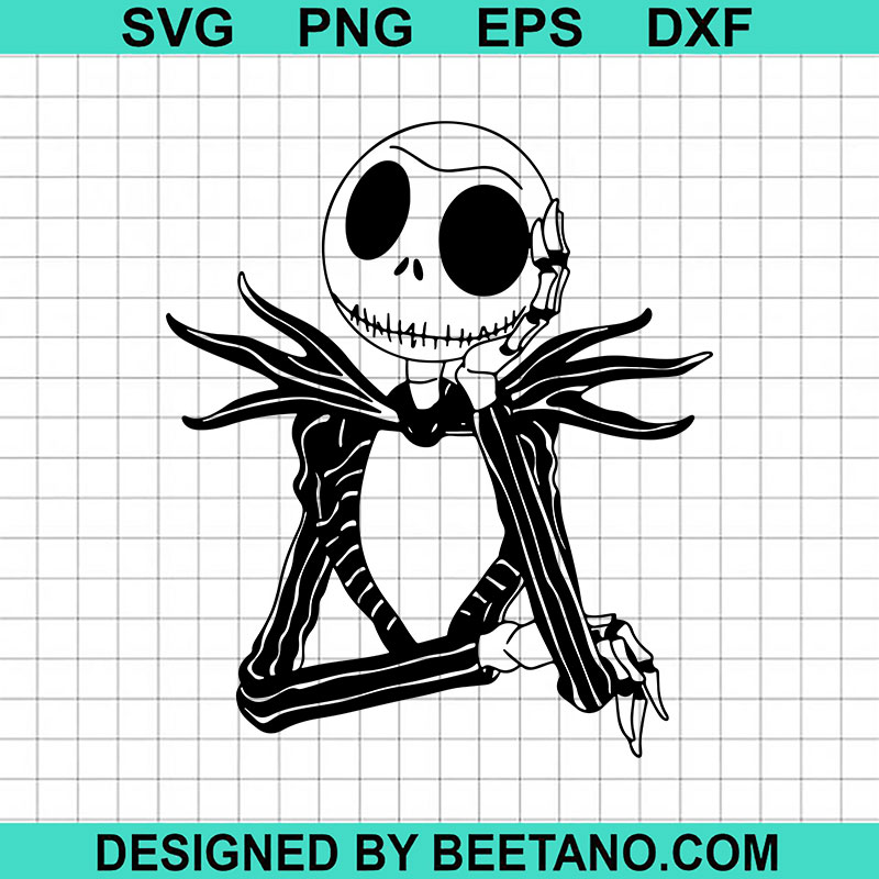 Jack skellington SVG cut file, Jack skellington SVG, Cartoon character SVG