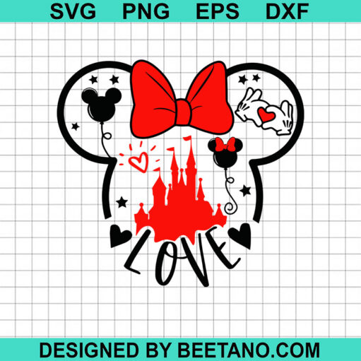 Mickey Ears Valentine Svg