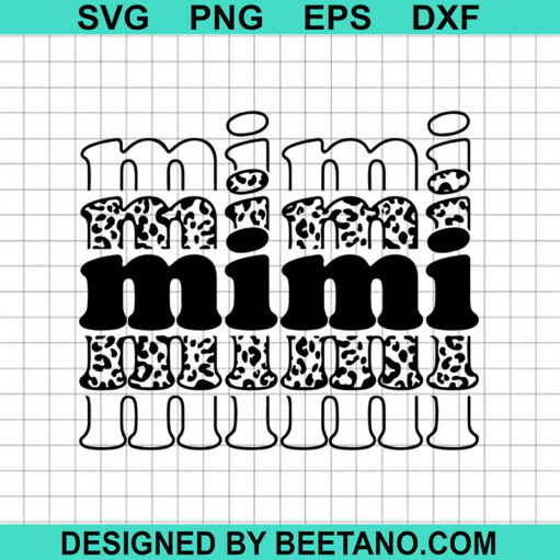 Leopard Retro Mimi Svg