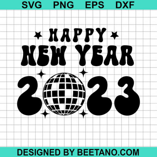 Happy New Year 2023 SVG