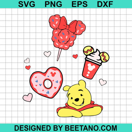 Winnie the pooh Valentine SVG