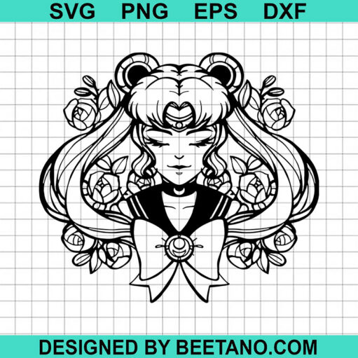 Sailor Moon Chibi Face Svg