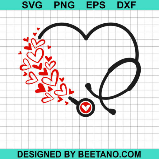 Valentine Stethoscope Svg