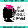 Black Girl Graduation Svg