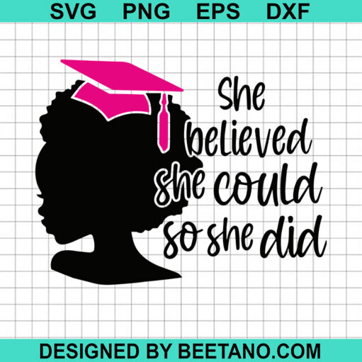 Black Girl Graduation SVG