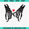 Skeleton Love Holding Hand Svg