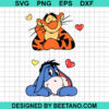 Eeyore And Tigger Valentine Svg