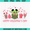 Baby Yoda Happy Valentine Day Svg