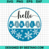 Hello Winter Svg