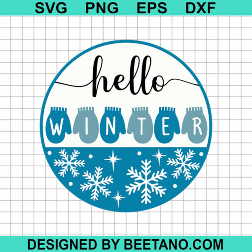 Hello Winter Svg