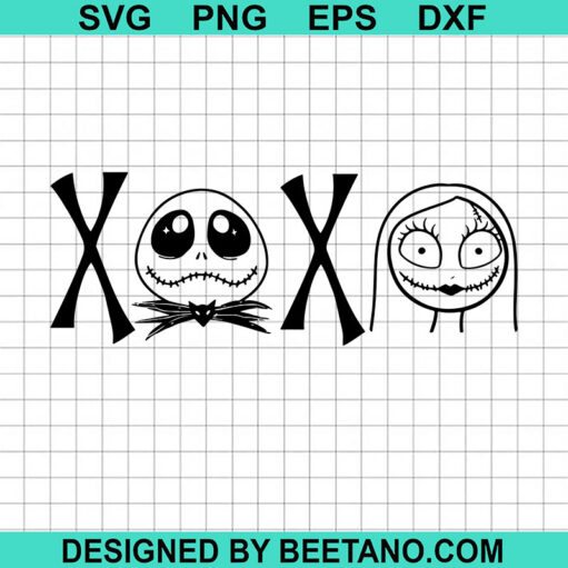 Xo Xo Valentine Jack Skellington Svg