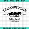 Yellowstone Dutton Ranch Montana Svg